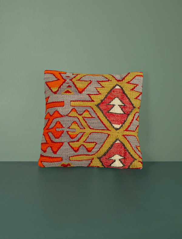 Vintage Kilim Cushion 40cm // Five