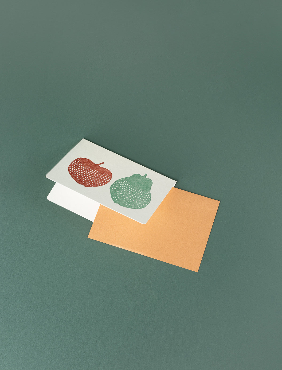 Letterpress Folio Card // Apple & Pear