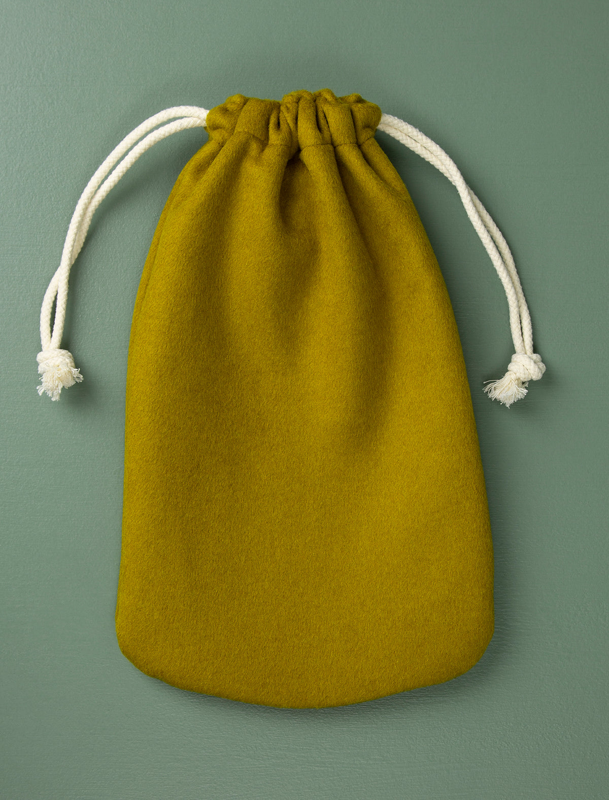 Cashmere Hot Water Bottle Cover // Chartreuse