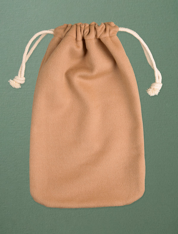 Cashmere Hot Water Bottle Cover // Beige