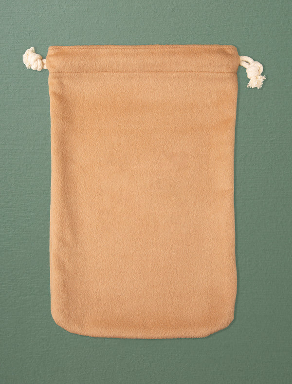 Cashmere Hot Water Bottle Cover // Beige