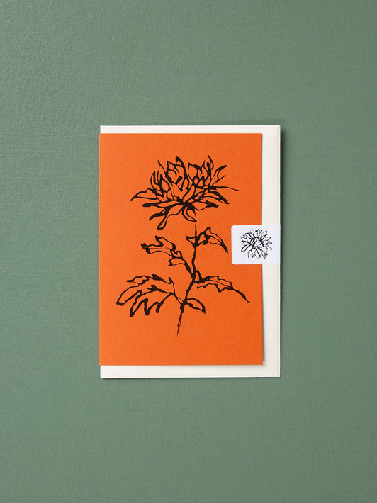 Chrysanthemum Greeting Card