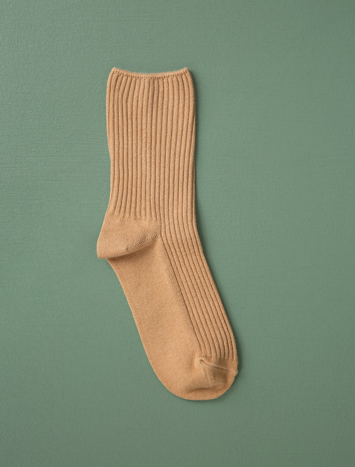 Cotton Ribbed Socks // Oat
