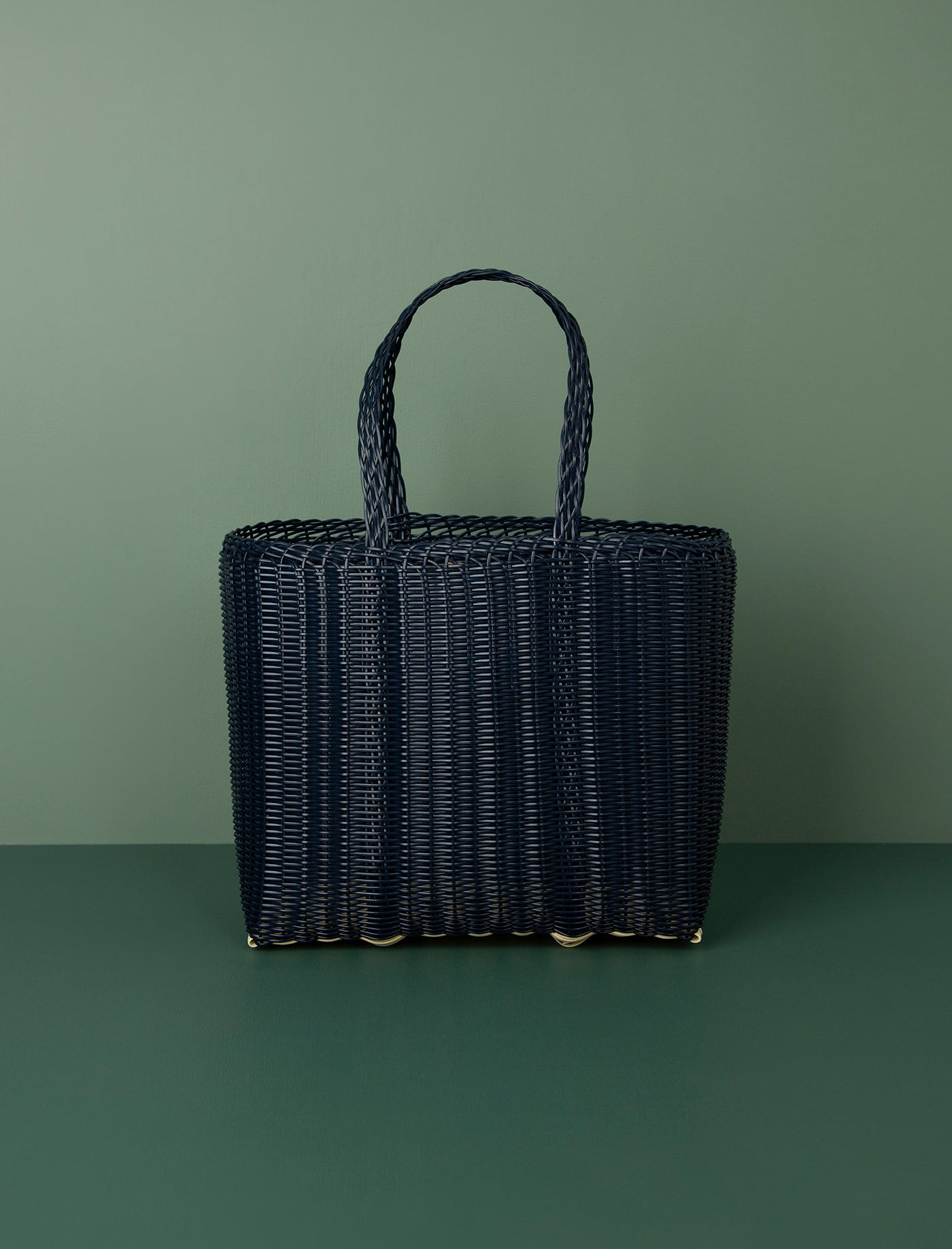 Flat Weave Tote // Midnight