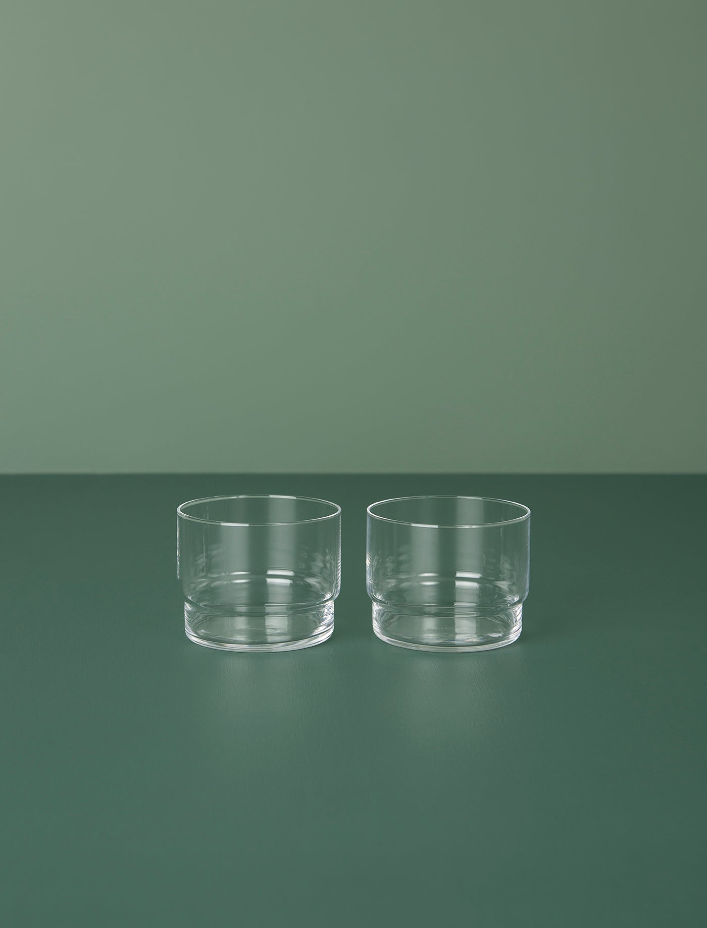 H&S Wide Stacking Glasses // Pair