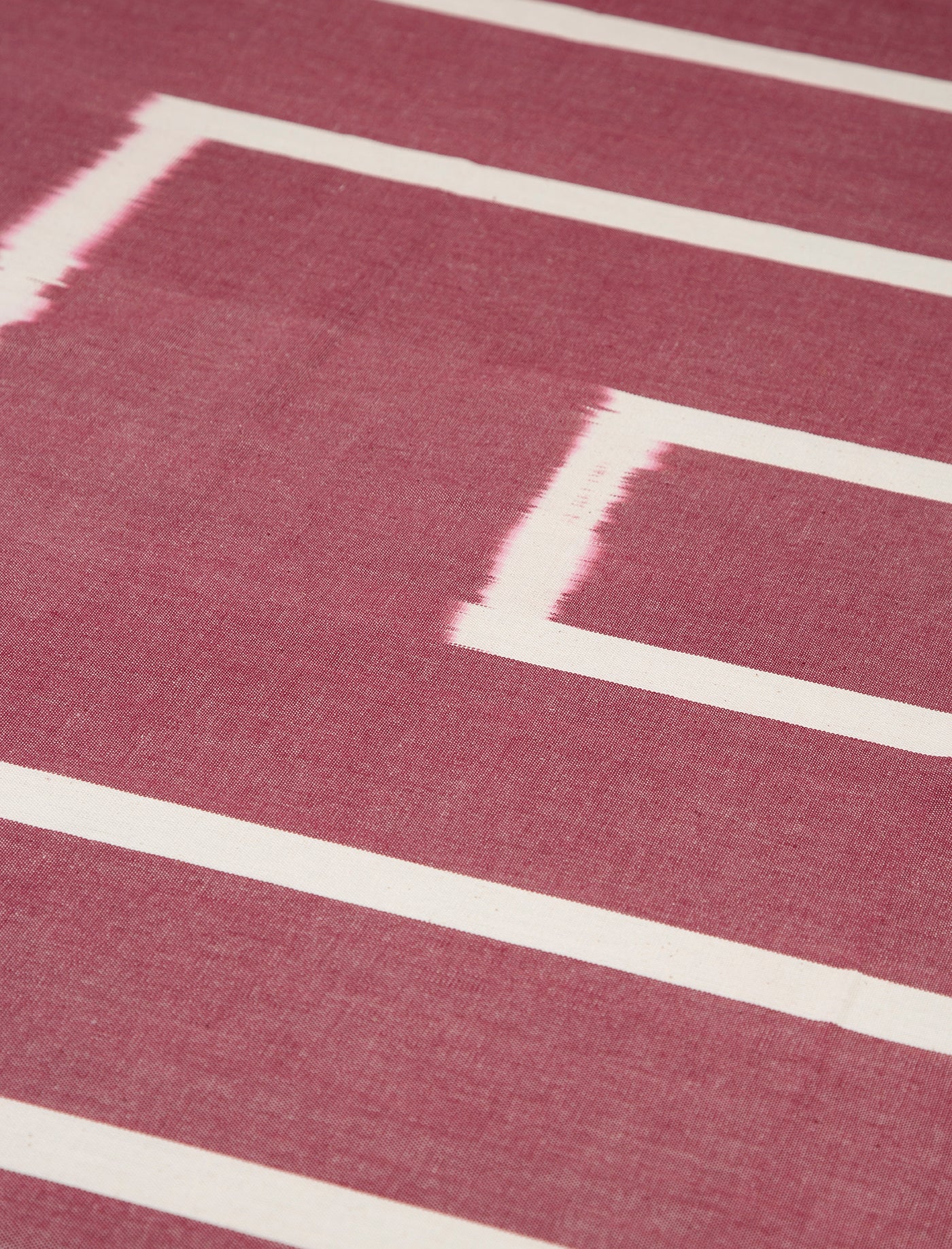 Handwoven Ikat Tablecloth // Maroon Box