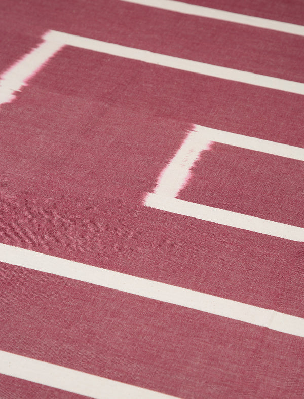 Handwoven Ikat Tablecloth // Maroon Box