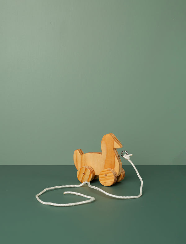 Wooden Pull Along Toy // Duck
