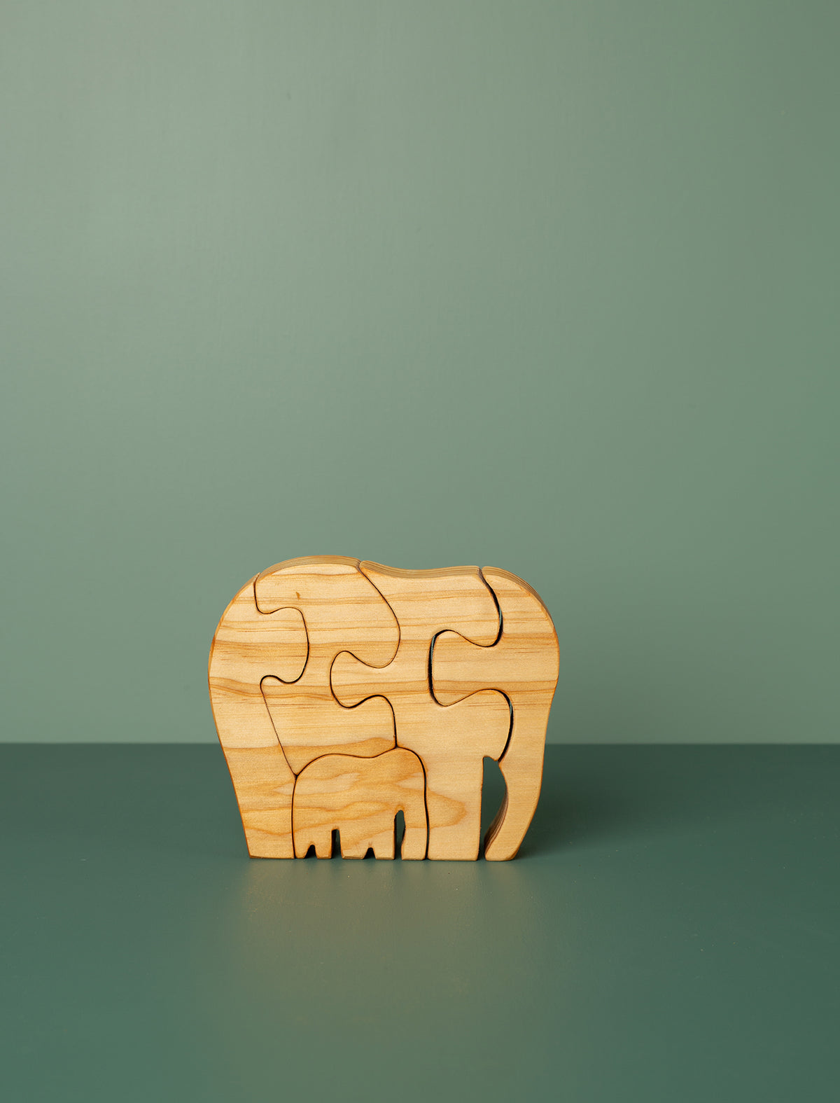 Wooden Puzzle // Elephant