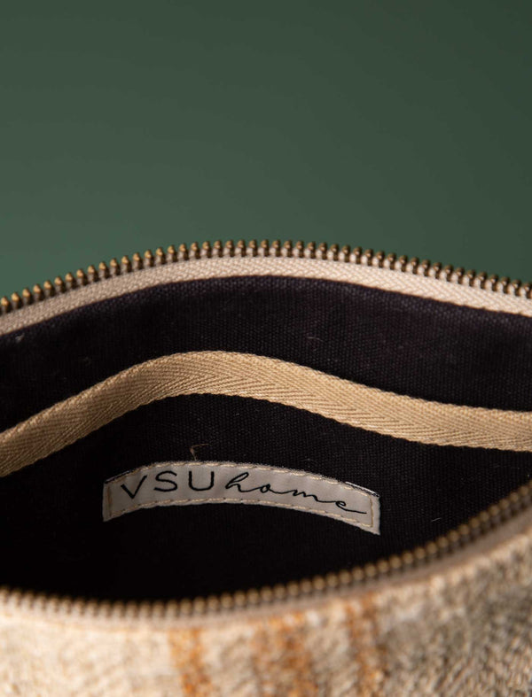 Grain Sack Workers Pouch // Green Blue