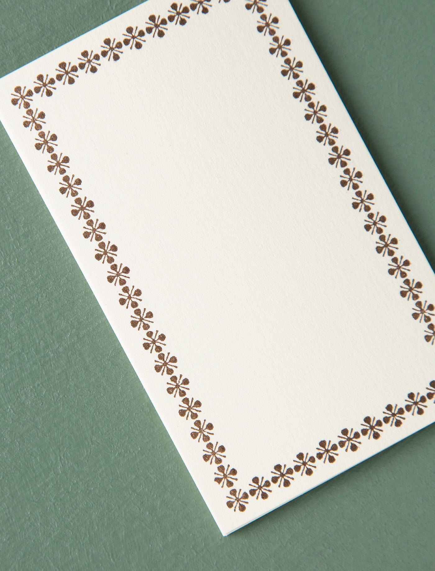 Letterpress Memo Cards // Brown