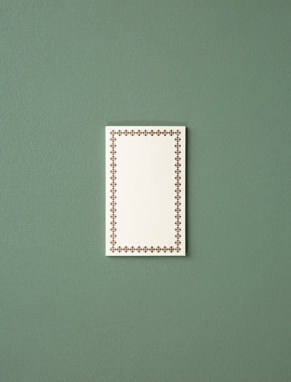 Letterpress Memo Cards // Brown