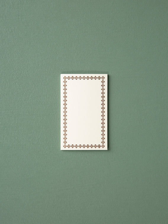 Letterpress Memo Cards // Brown