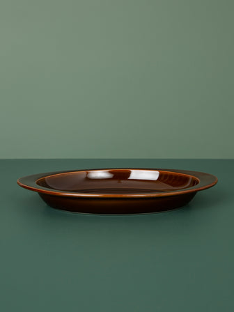 Oval Plate // Brown