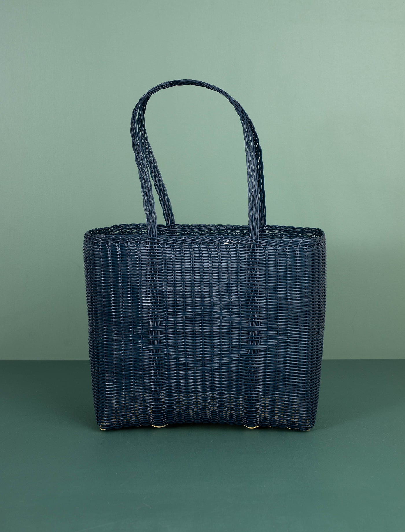 Basket Weave Tote // Midnight