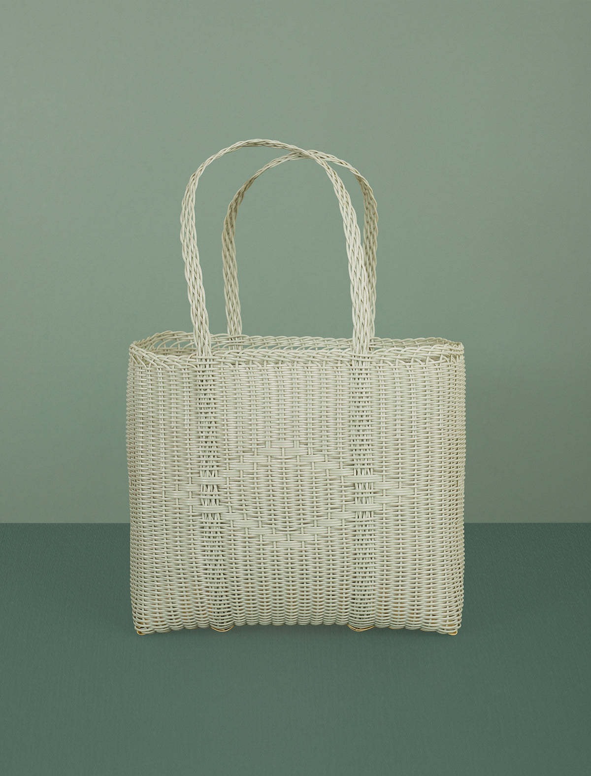 Basket Weave Tote // Palm