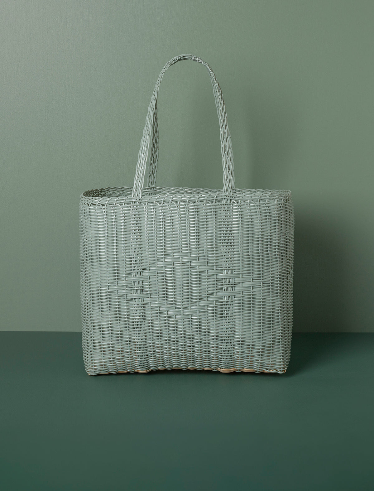Basket Weave Tote // Eucalyptus