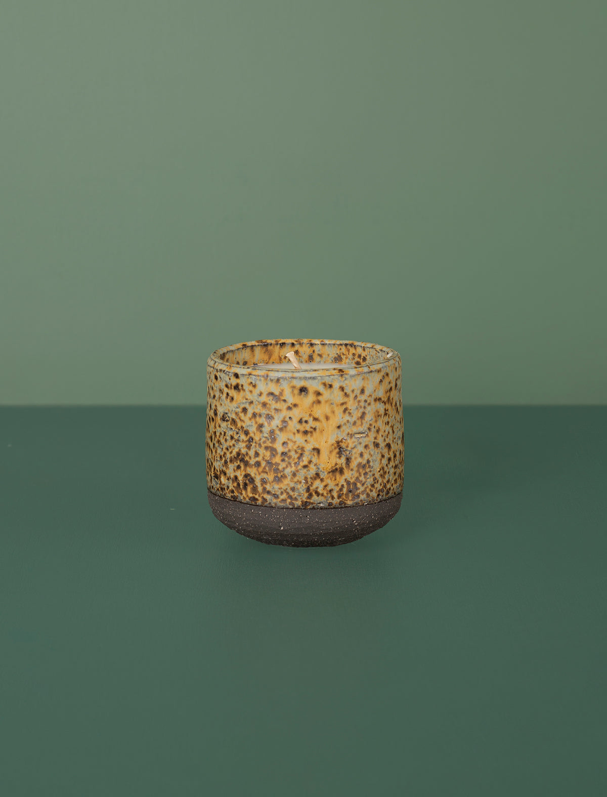 Ishi Yellow & Brown Candle // Hikari