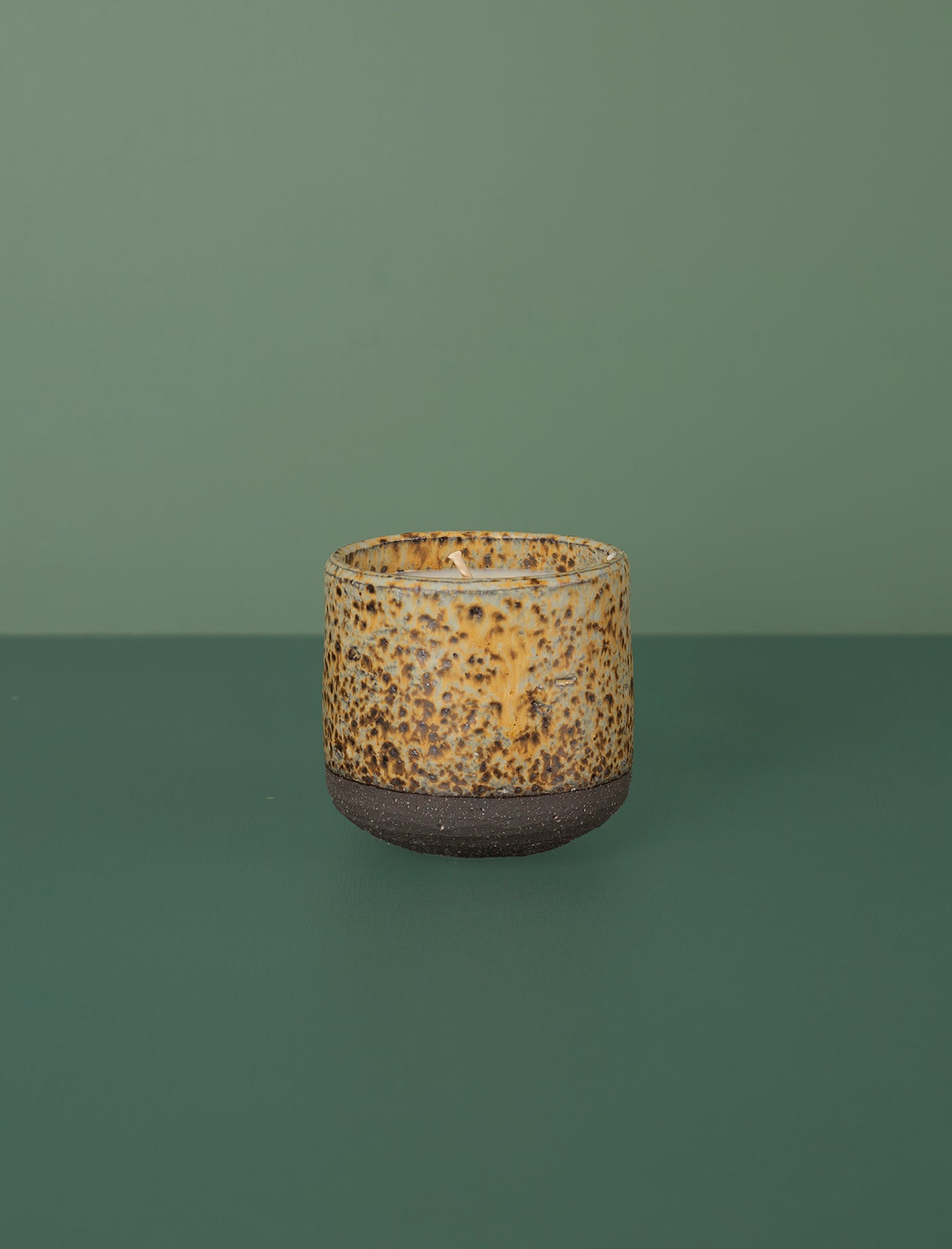 Ishi Yellow & Brown Candle // Hikari