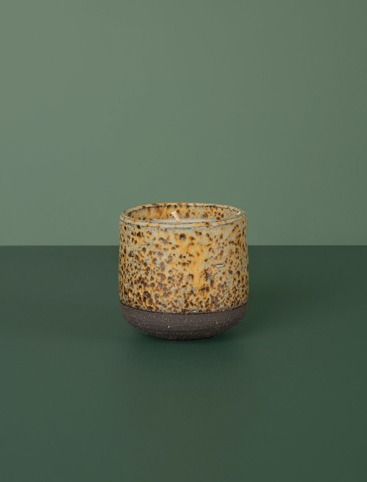 Ishi Yellow & Brown Candle // Hikari
