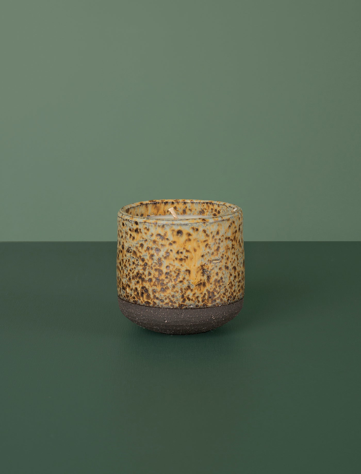 Ishi Yellow & Brown Candle // Hikari