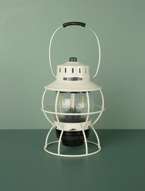 Railroad Lantern // Antique White