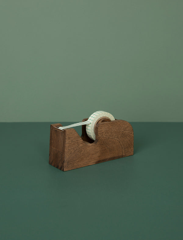 Wooden Tape Dispenser // Brown