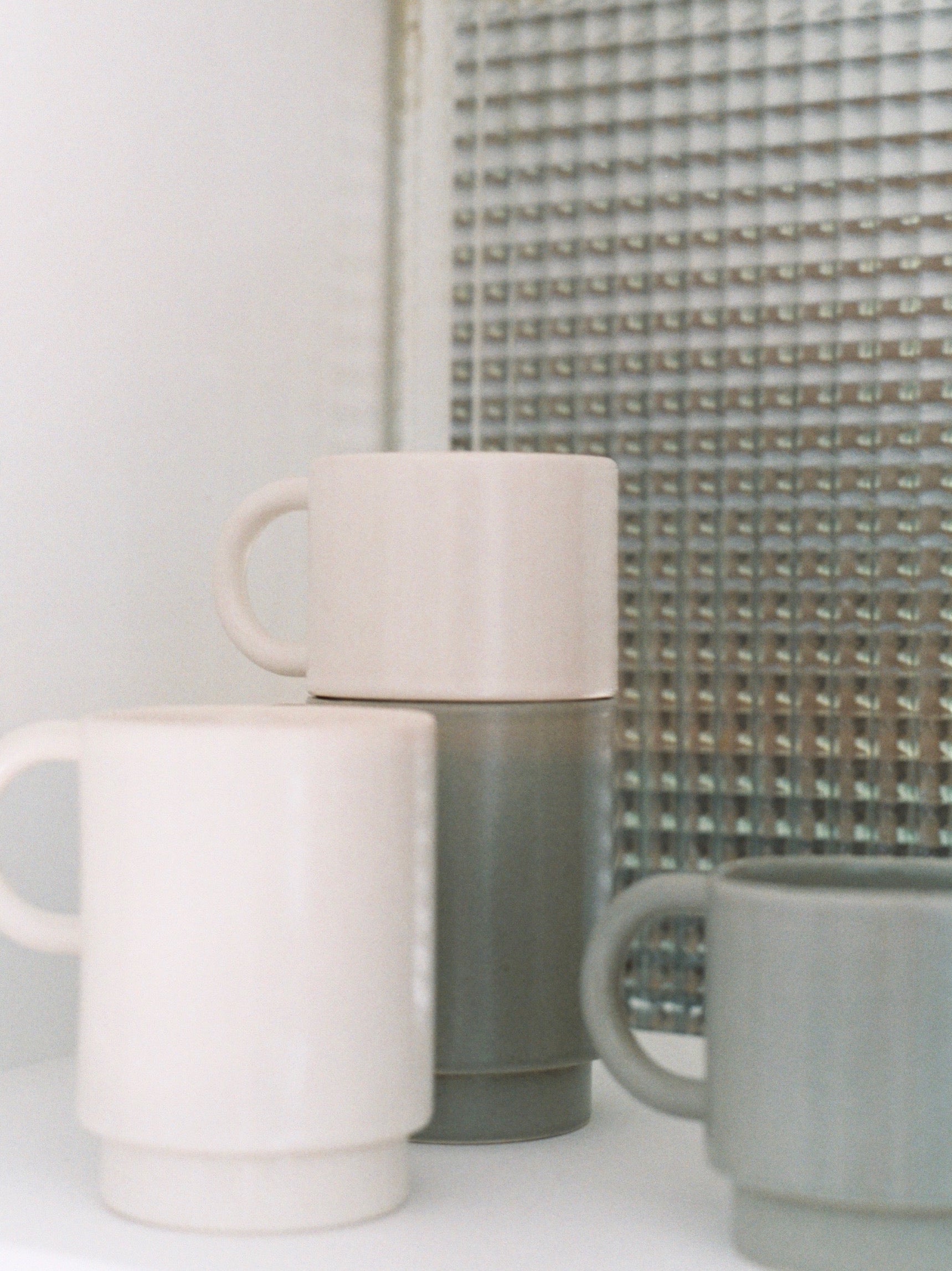 Short Stackable Mug // White