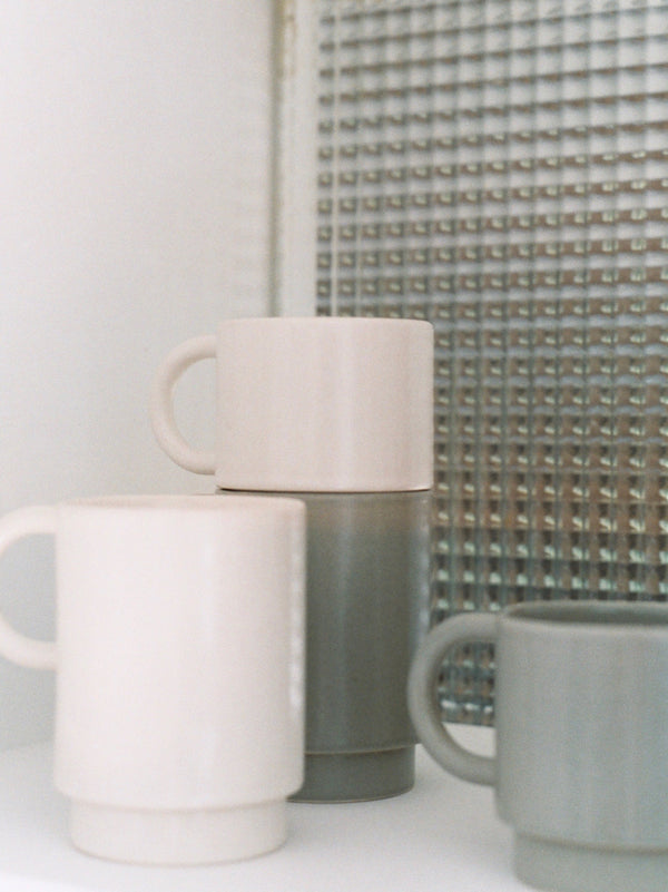 Tall Stackable Mug // White