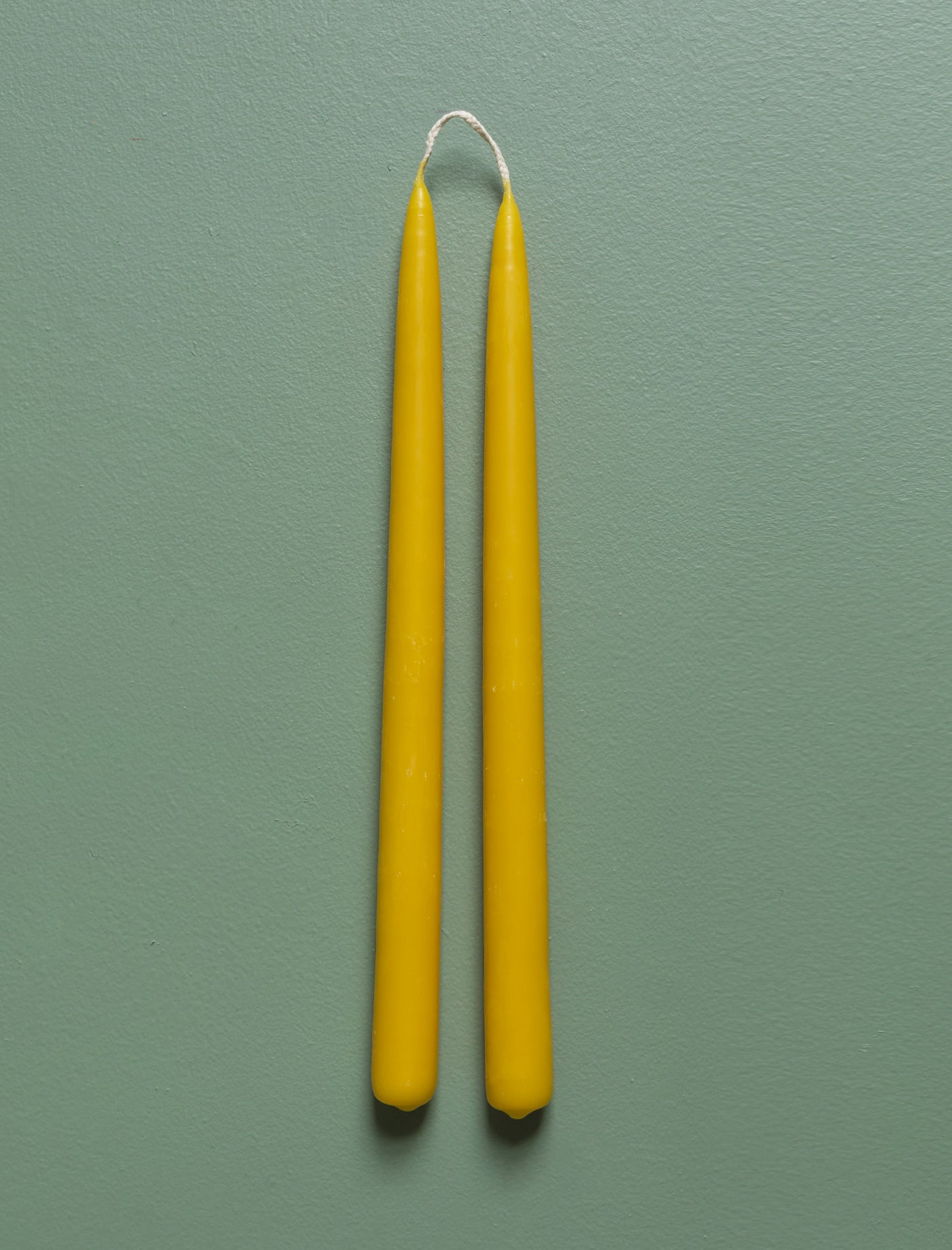 Beeswax Taper Candles // Joined Wick