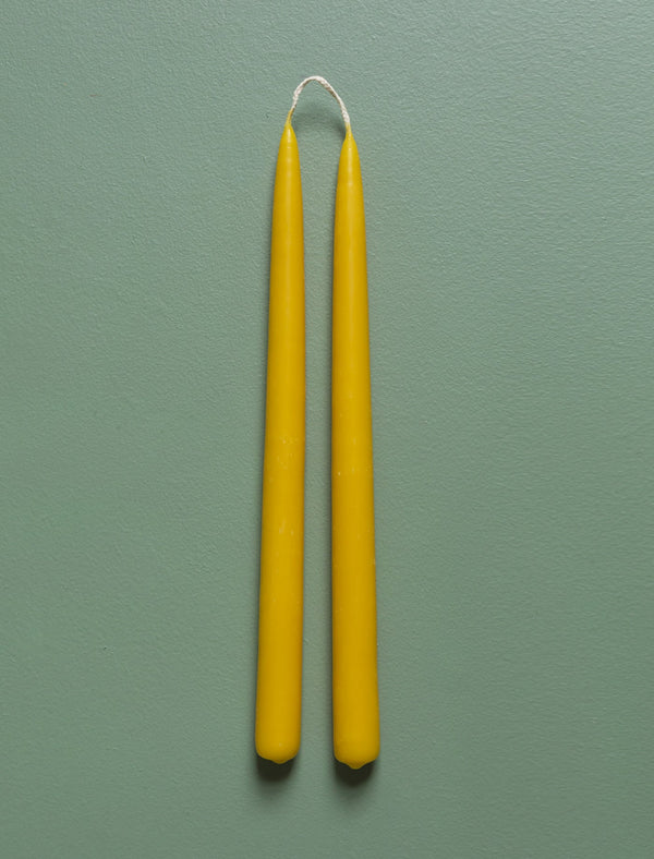 Beeswax Taper Candles // Joined Wick