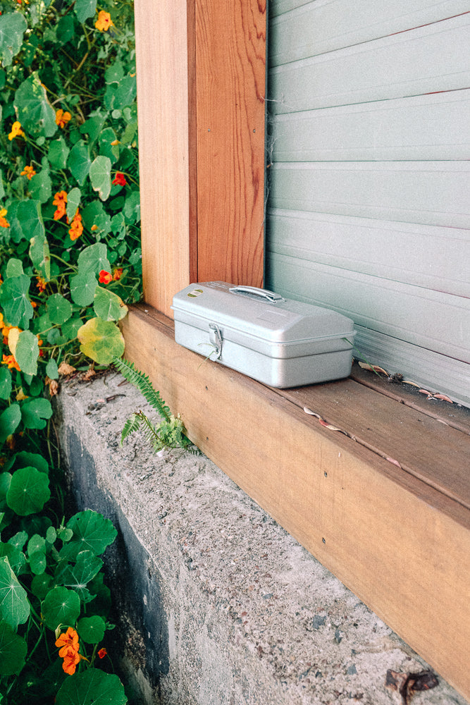 Hip Roof Steel Toolbox // Silver