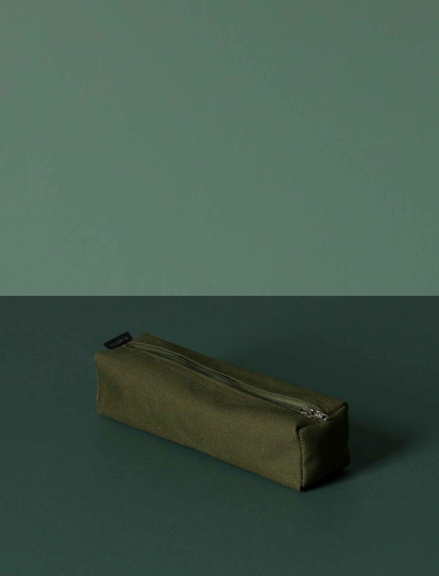 Canvas Box Pencil Case // Olive