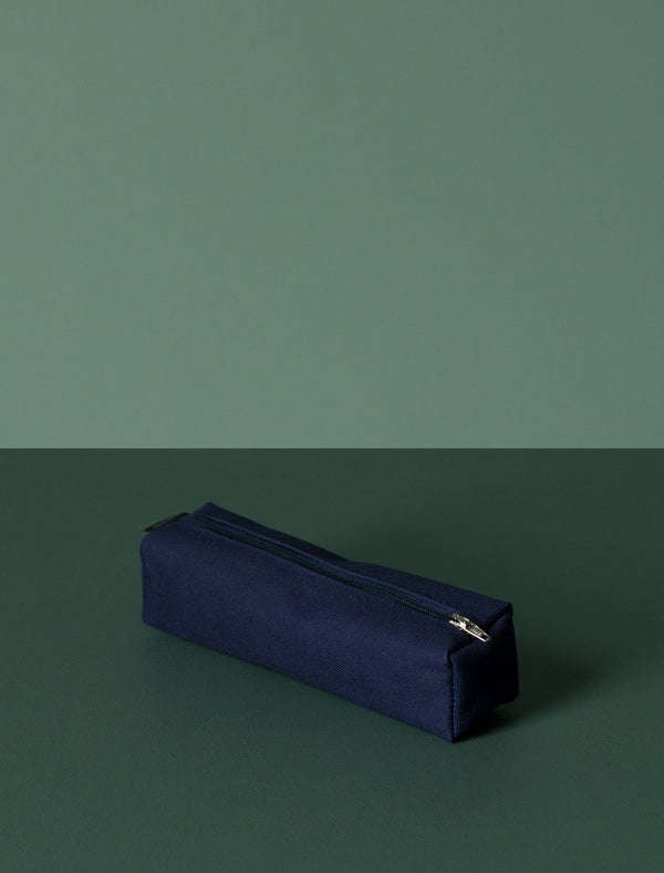 Canvas Box Pencil Case // Navy