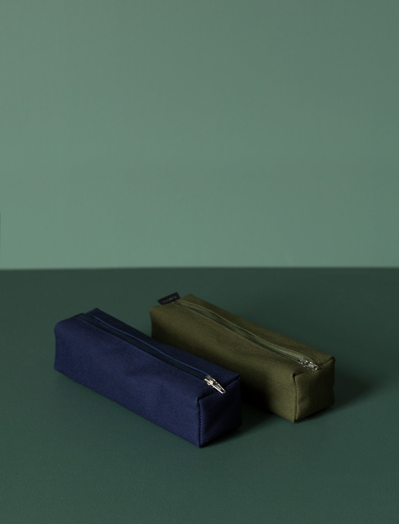 Canvas Box Pencil Case // Navy