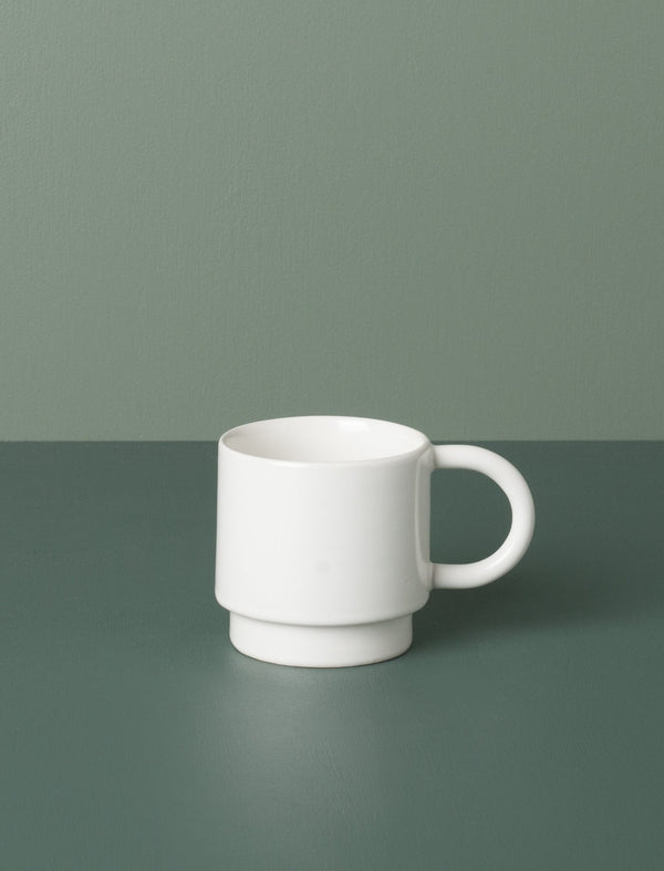Short Stackable Mug // White