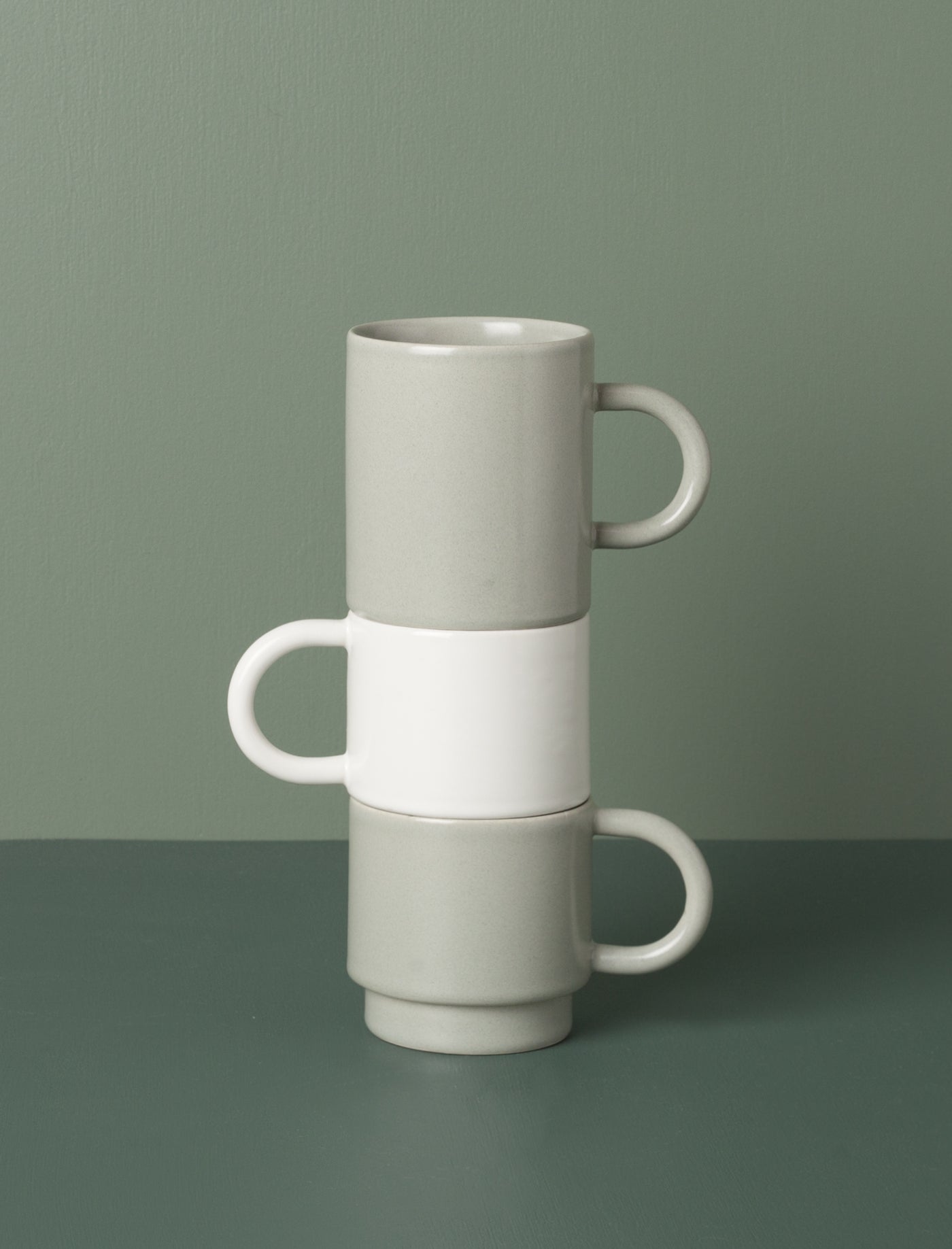 Tall Stackable Mug // White