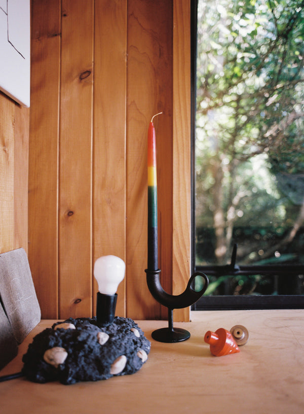Rainbow Taper Candle // Single