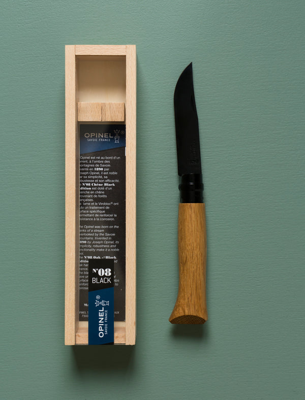 Opinel 8 Black // Gift Box