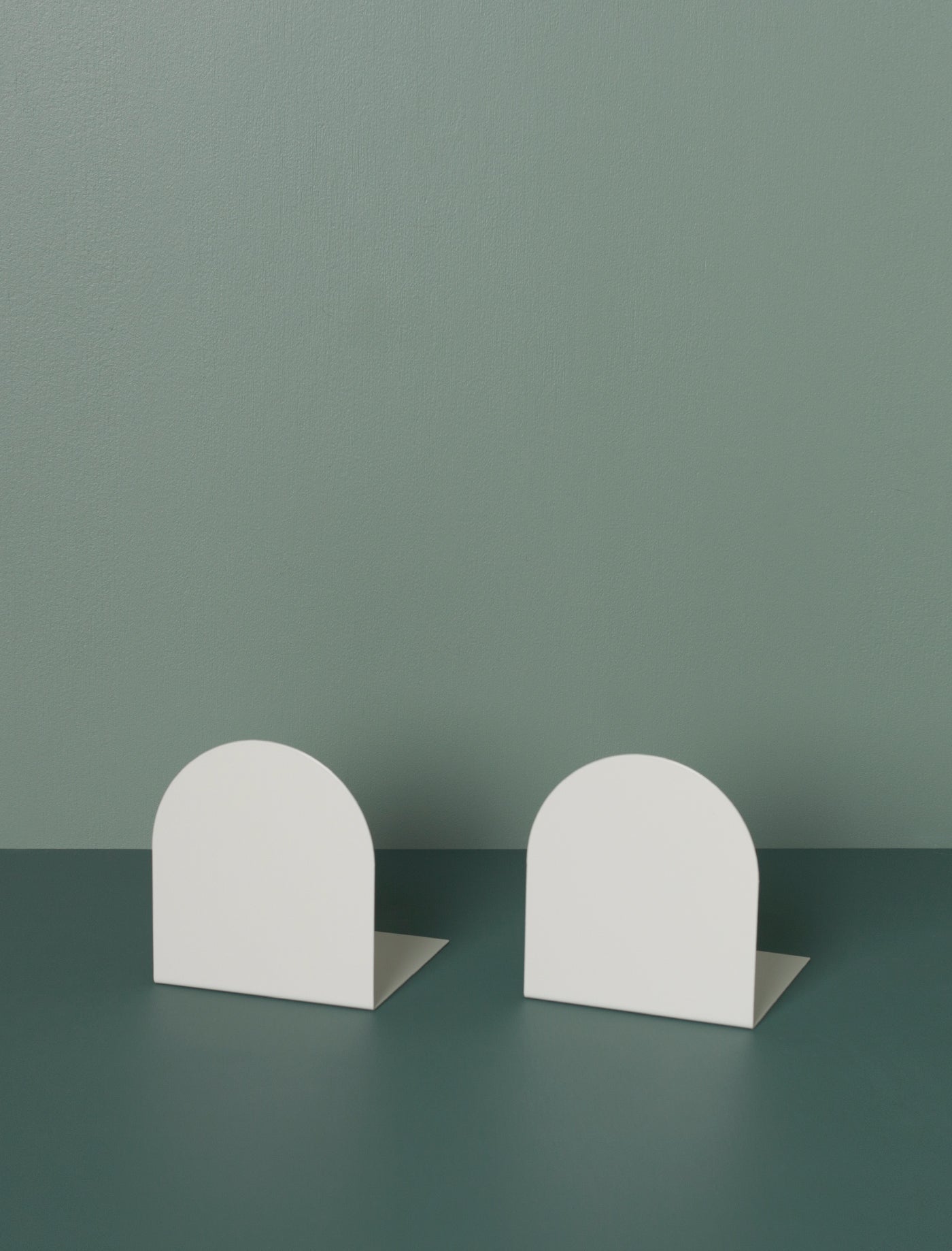 Folded Metal Bookends // Bone