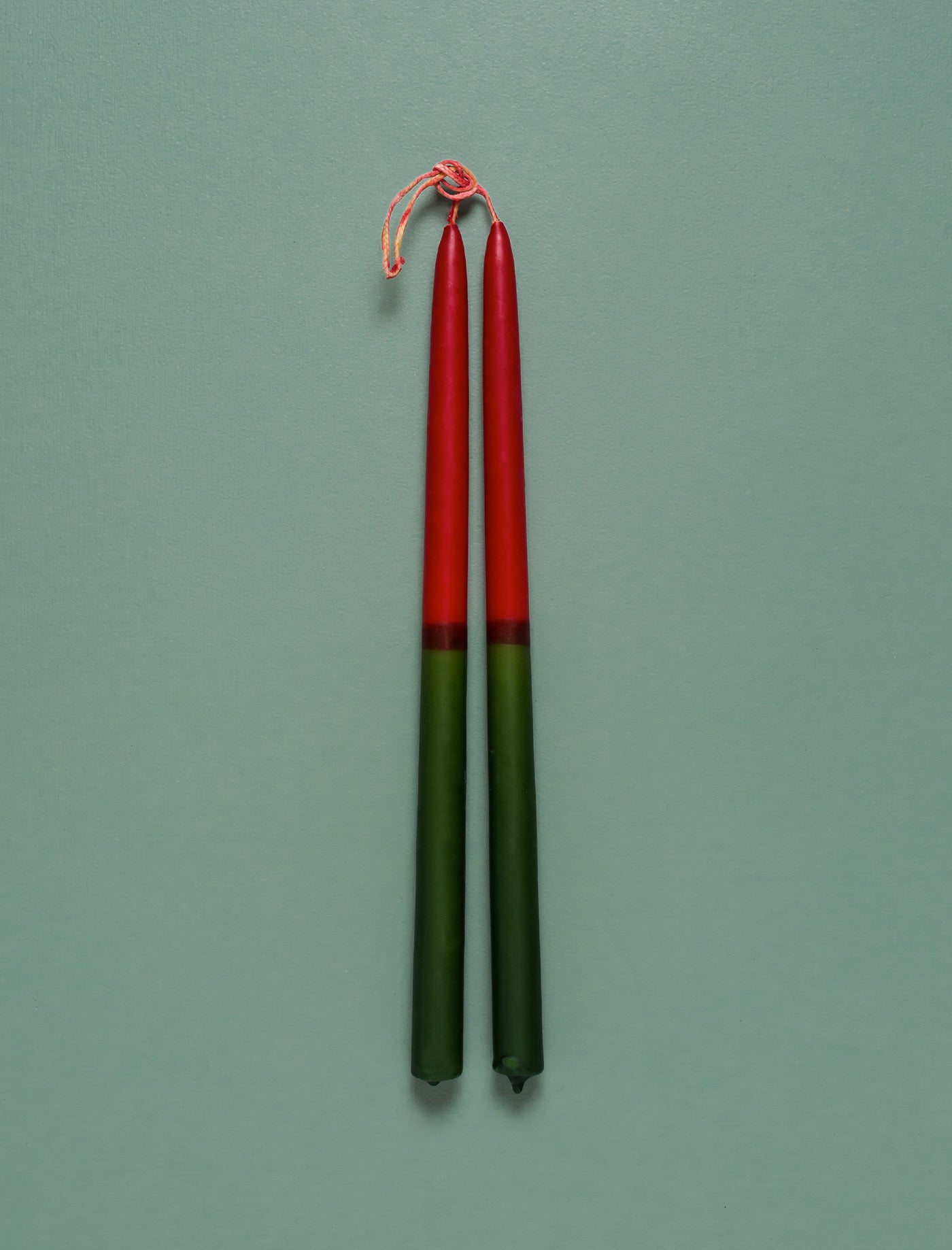 Festive Taper Candles // Joined Wick