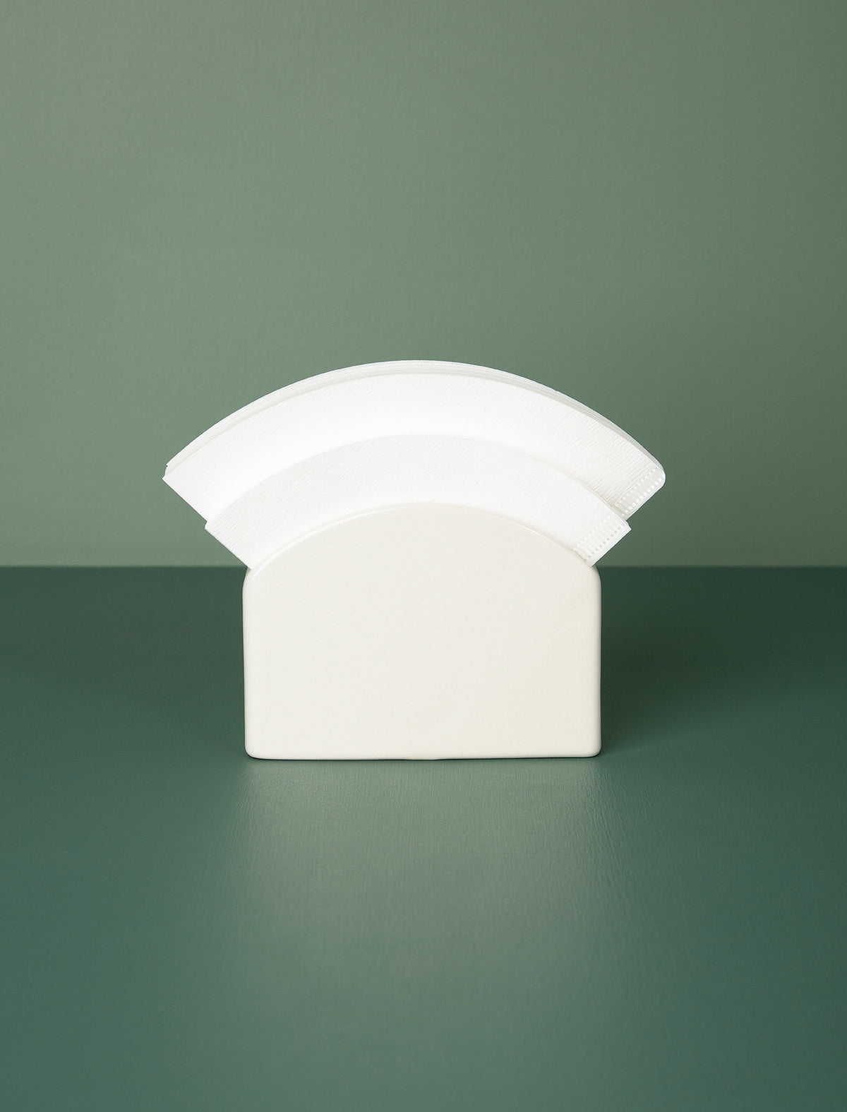 Ceramic Filter Paper Stand // White
