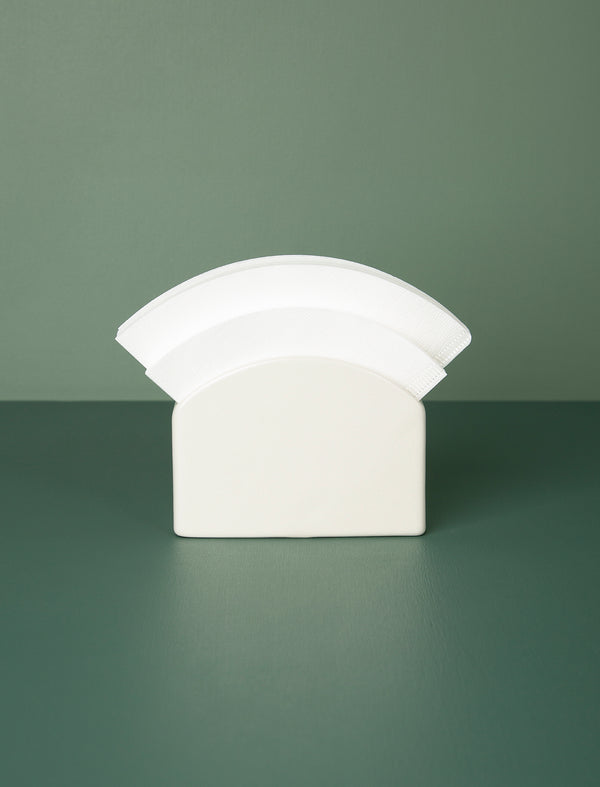 Ceramic Filter Paper Stand // White