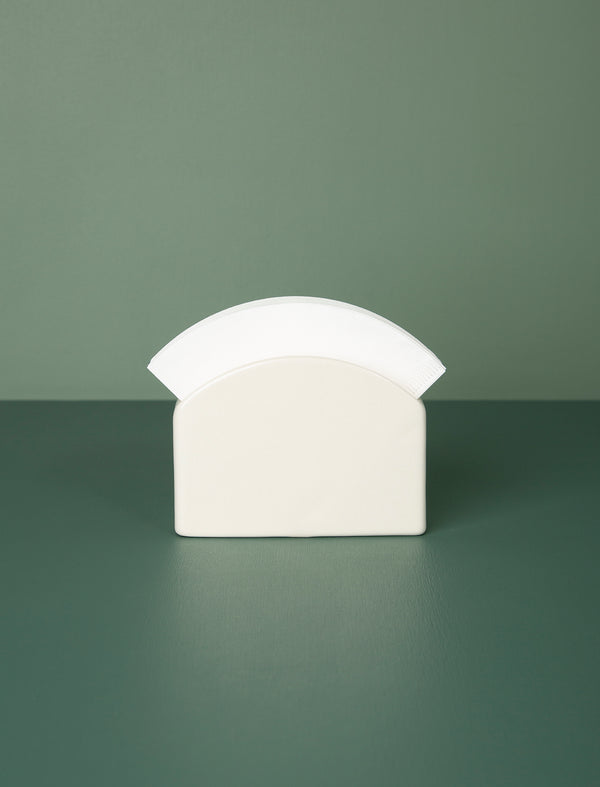 Ceramic Filter Paper Stand // White