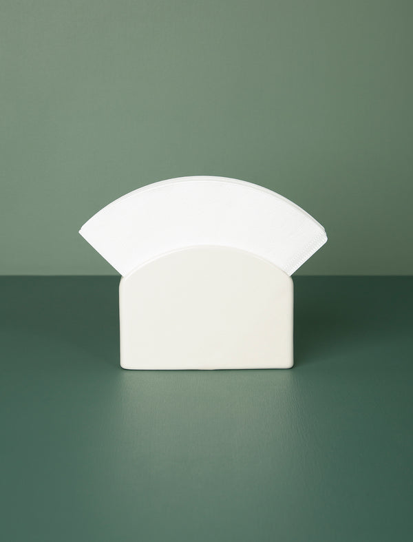 Ceramic Filter Paper Stand // White