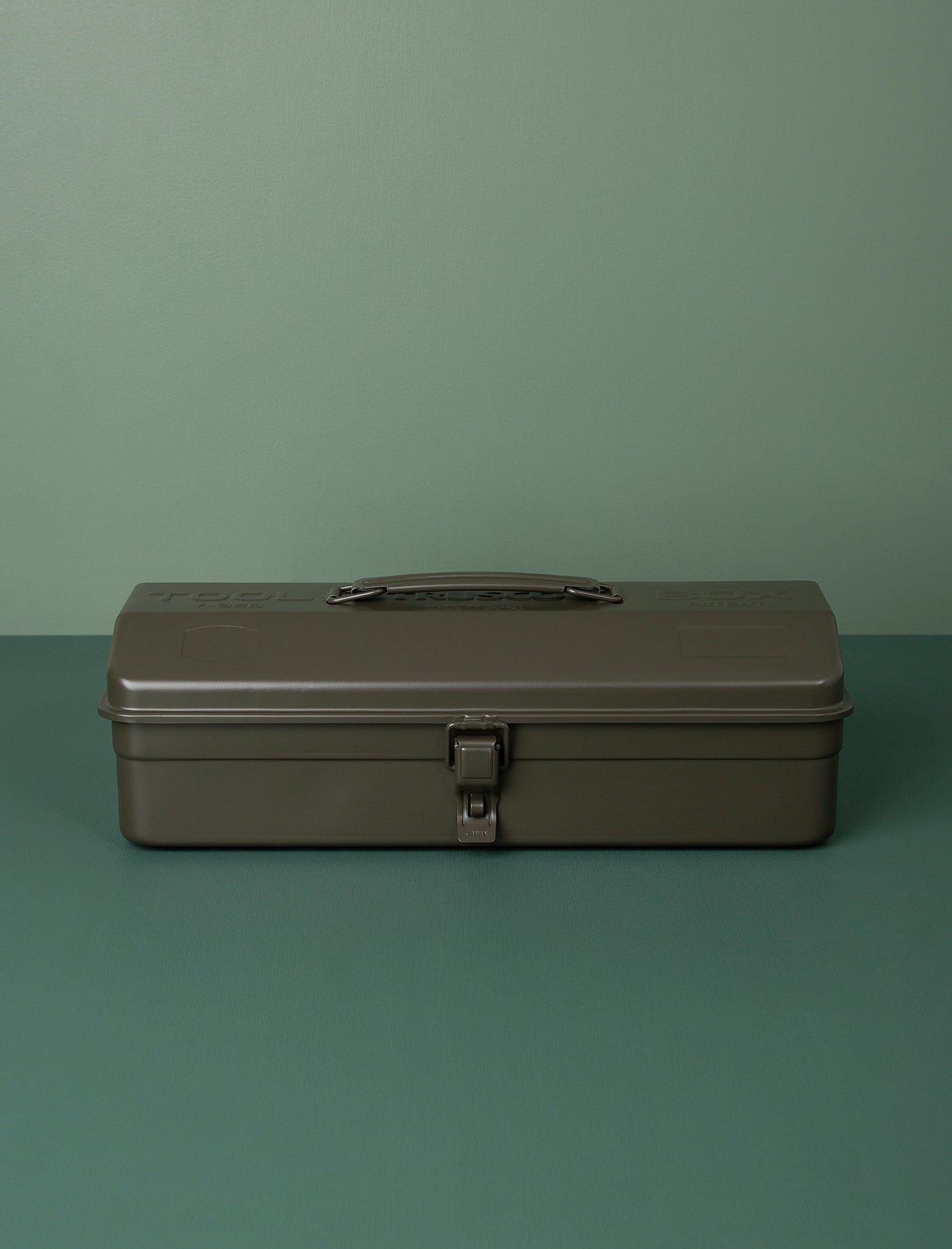 Hip Roof Steel Toolbox // Olive